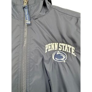 Charles River Penn State Windbreaker Youth Large 14/16 Navy Blue Lined Full Zip